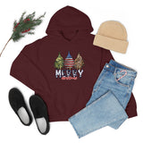 Rustic Military Merry Christmas Holiday Unisex Heavy Blend Hooded Sweatshirt! Winter Vibes!