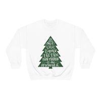 It's What is Around the Tree That Matters Unisex Heavy Blend Crewneck Sweatshirt! Winter Vibes!