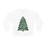 It's What is Around the Tree That Matters Unisex Heavy Blend Crewneck Sweatshirt! Winter Vibes!