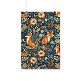 Vintage Foxy Florals 70s Inspired Premium Matte Vertical Posters!