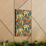 Vintage 70's Inspired Elephant Florals Canvas Gallery Wraps!