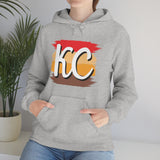 Kansas City Football Paint Stripe KC Unisex Heavy Blend Hooded Sweatshirt! Football Season!