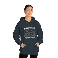 Mothers of Mayhem Society Sleep Deprived Unisex Hooded Sweatshirt! Sarcastic Vibes! Family Vibes!