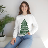 It's What is Around the Tree That Matters Unisex Heavy Blend Crewneck Sweatshirt! Winter Vibes!