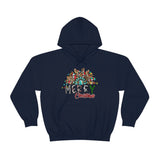 Merry Christmas Sunflower Holiday Unisex Heavy Blend Hooded Sweatshirt! Winter Vibes!