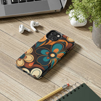 Vintage Florals Brown and Teal Tough Phone Cases, Case-Mate!