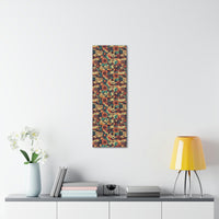 Vintage 70's Inspired Musical Notes Floral Canvas Gallery Wraps!