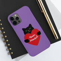 Valentines Day Your Perfect Kitten Purple Tough Phone Cases, Case-Mate! Spring Vibes!