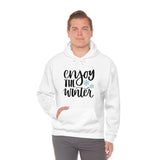 Enjoy The Winter Holiday Snowflake Unisex Heavy Blend Hooded Sweatshirt! Winter Vibes!