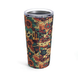 Vintage 70's Inspired Musical Notes Tumbler 20oz!