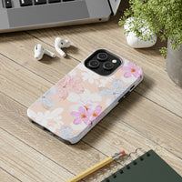 Pink Floral Hibiscus Flowers Tough Phone Cases, Case-Mate! Summer Vibes!