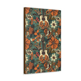 Floral Vintage 70's Inspired Guitar Canvas Gallery Wraps!