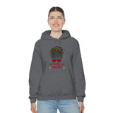 Just Really Love Christmas Bun Girl Unisex Heavy Blend Hooded Sweatshirt! Winter Vibes!