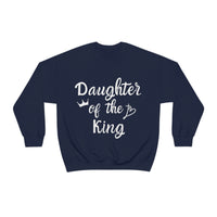 Daughter of The King Holiday Unisex Heavy Blend Crewneck Sweatshirt! Winter Vibes!