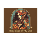 Vintage 70's Inspired Music Sings To My Soul Canvas Gallery Wraps!