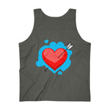 Valentines Day Dainty Heart Men's Ultra Cotton Tank Top! Men's Activewear! Spring Vibes!
