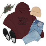 Joyful Merry Blessed Unisex Heavy Blend Hooded Sweatshirt! Winter Vibes!