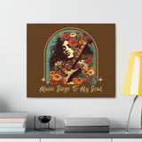 Vintage 70's Inspired Music Sings To My Soul Canvas Gallery Wraps!