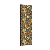 Vintage 70's Inspired Elephant Florals Canvas Gallery Wraps!