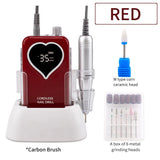 Rechargeable LED Heart Nail Drill