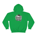 Grinchy Leopard Print Unisex Hooded Sweatshirt! Winter Vibes!