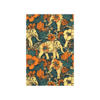 Vintage 70's Floral Elephant Print Premium Matte Vertical Posters!