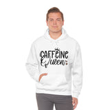 Caffeine Queen Unisex Heavy Blend Hooded Sweatshirt! Sarcastic Vibes!