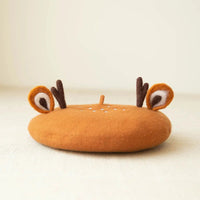 Unisex Frog Big Eye Wool Beret