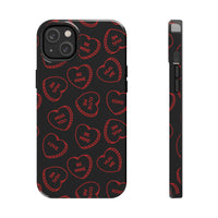 Valentines Day Candy Hearts Red and Black Tough Phone Cases, Case-Mate! Spring Vibes!