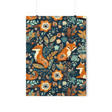 Vintage Foxy Florals 70s Inspired Premium Matte Vertical Posters!