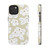 Crème Hibiscus Floral Tough Phone Cases, Case-Mate! Summer Vibes!