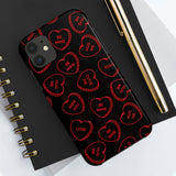 Valentines Day Candy Hearts Red and Black Tough Phone Cases, Case-Mate! Spring Vibes!