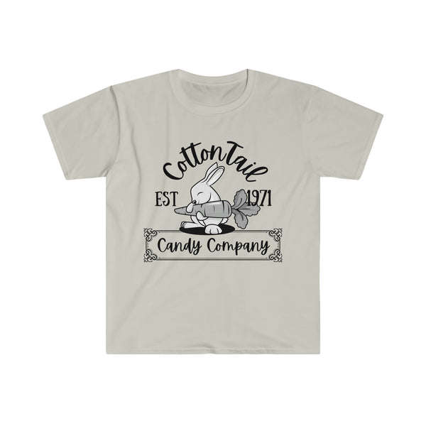 Easter Bunny Cottontail Candy Company Graphic Unisex Tee! Spring Vibes!