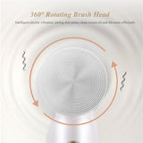 6-in-1 Ultrasonic Facial Cleanser: Electric Auto-Rotating & Waterproof Brush for Deep Pore Cleaning