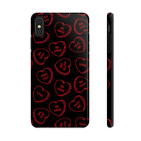 Valentines Day Candy Hearts Red and Black Tough Phone Cases, Case-Mate! Spring Vibes!