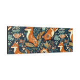 Vintage 70's Inspired Floral Foxy Canvas Gallery Wraps!