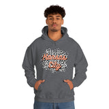 Kansas City Football Grey and Pink Leopard Print Unisex Heavy Blend Hooded Sweatshirt! Football Season!