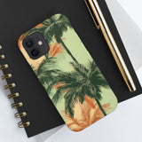 Palm Tree's Green and Orange Tough Phone Cases, Case-Mate! Summer Vibes!