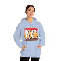 Kansas City Football Paint Stripe KC Unisex Heavy Blend Hooded Sweatshirt! Football Season!