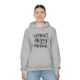 Joyful Merry Blessed Unisex Heavy Blend Hooded Sweatshirt! Winter Vibes!