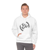 Ho Ho Ho Minimalistic Christmas Unisex Heavy Blend Hooded Sweatshirt! Winter Vibes!