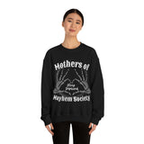 Mothers of Mayhem Society, Sleep Deprived Crewneck Sweatshirt! Sarcastic Vibes! Family Vibes!