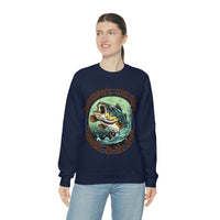 Grandpas The Name and Fishing is My Game Fathers Day Unisex Heavy Blend Crewneck Sweatshirt!