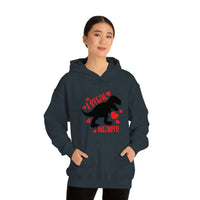 I Steal Hearts T-Rex Valentines Day Unisex Heavy Blend Hooded Sweatshirt! Spring Vibes!