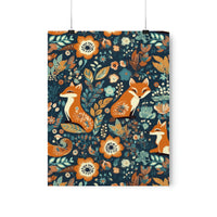 Vintage Foxy Florals 70s Inspired Premium Matte Vertical Posters!