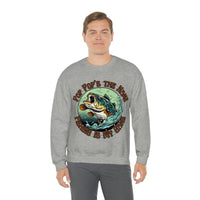 Pop Pop's The Name and Fishing is My Game Fathers Day Unisex Heavy Blend Crewneck Sweatshirt!