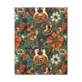 Floral Vintage 70's Inspired Guitar Canvas Gallery Wraps!