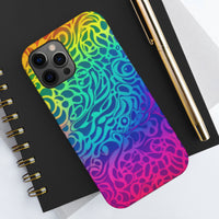 Hippie Waves Ombre Rainbow Tough Phone Cases!