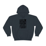 Coffee... Because Punching People is Frowned Upon! Unisex Heavy Blend Hooded Sweatshirt! Sarcastic Vibes!