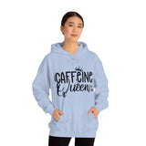 Caffeine Queen Unisex Heavy Blend Hooded Sweatshirt! Sarcastic Vibes!